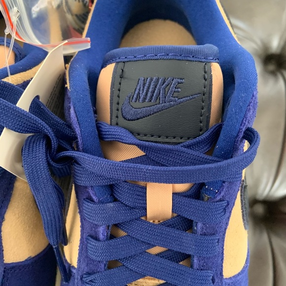 WOMENS Nike Dunk Low LX (BLUE SUEDE) — size 7W - Picture 6 of 9
